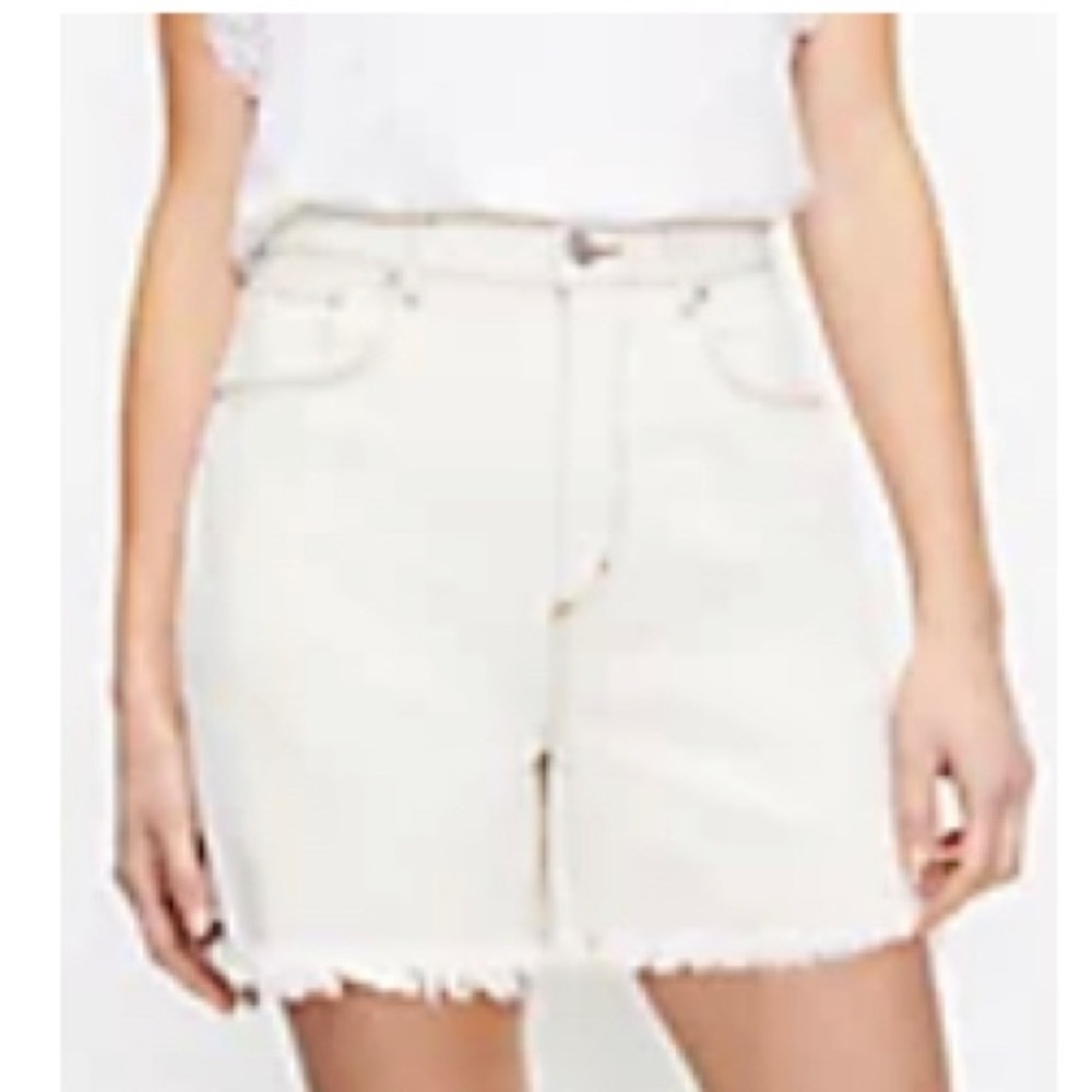 Loft high waist denim boyfriend short.ll